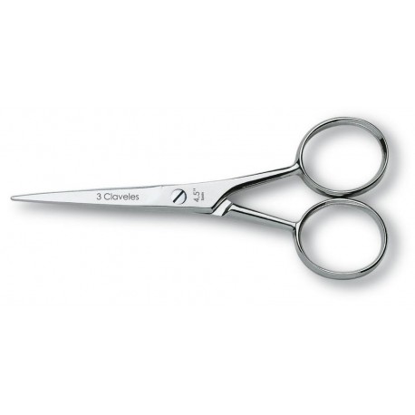 3 Claveles 2050 Straight Mustache Scissors 11 cm 4.5"