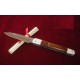 Exposito Pocket Knife Machete Steel VG-10 Damascus - Desert Wood - Ivory