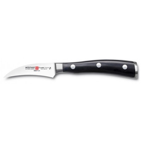 Wusthof Classic Ikon faca de descascar curva 7 cm