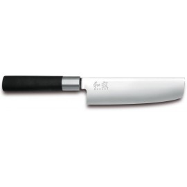 KAI 6716N Wasabi Black Nakiri Knife, 16.5 cm
