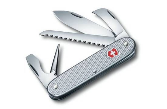 Victorinox Pioneer X Swiss Army Knife Silver Alox (9-in-1) - Blade HQ