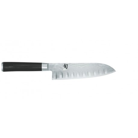 KAI SHUN DM-0718 Faca Santoku Alveolado, 18 cms - Shun Damasco