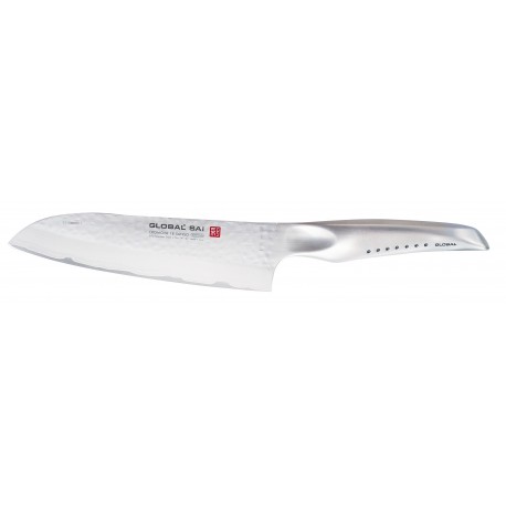  Global SAI-03 Cuchillo Santoku 19 cm Hammered