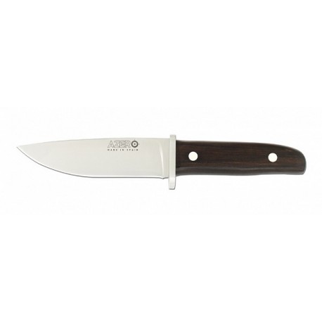 Azero 202111 Cuchillo Caza-Monteria Mango Ebano, 13 cms