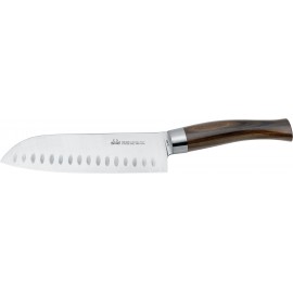 Fluted Santoku Knife, 18 cm Due Cigni