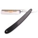 Dovo 4580 Straight Razor Prima 5/8" Full Hollow Silver Steel Black Ebony