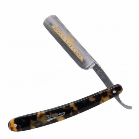 Dovo Straight Razor Special 5/8" Full Hollow Imitation Tortoiseshell Handle