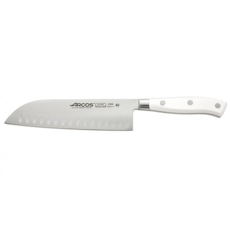 Arcos Riviera Blanc Couteaux Santoku Alveoleé 18 cm - 7"