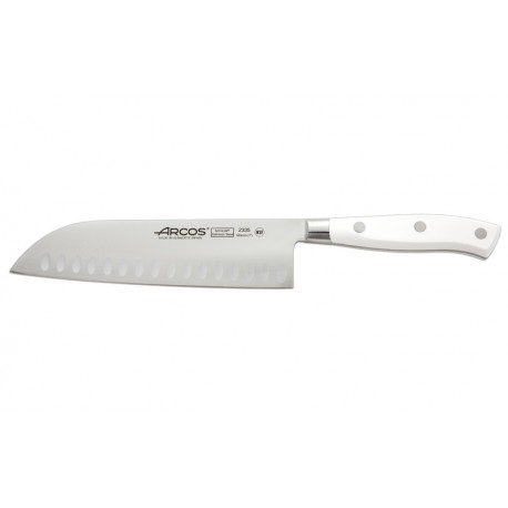Arcos Riviera White Santoku Knife hollow edge 18 cm - 7"