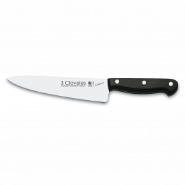 3 Claveles 1156 Chef Knife 18 cm 7" Uniblock