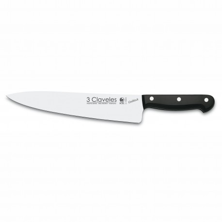 3 Claveles 1162 Cuchillo Cocinero 25 cm 10" Unibloc