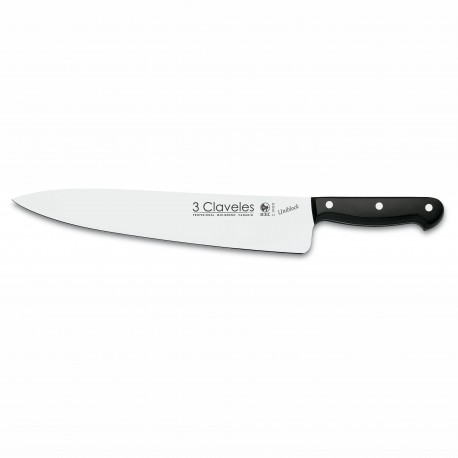3 Claveles 1166 Couteau Chef 30 cm 12" Uniblock