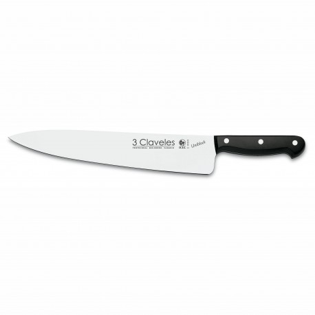 3 Claveles 1166 Cuchillo Cocinero 30 cm 12" Unibloc