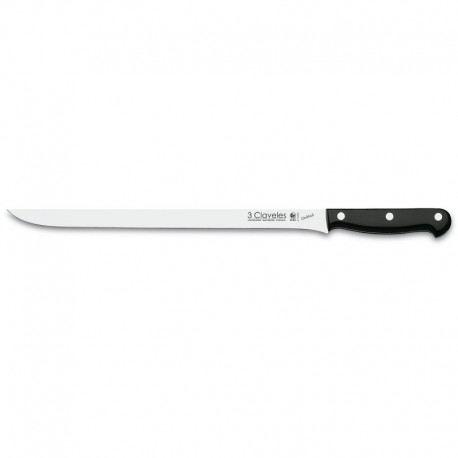 3 Claveles 1131 Cuchillo Jamonero 30 cm 12" Uniblock