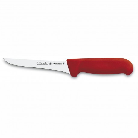 3 Claveles 8140 Cuchillo Deshuesar 13 cm Proflex Mango Rojo