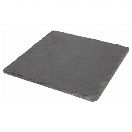 Genware SLTN-2020 Natural Edge Slate Platter 8 X 8"