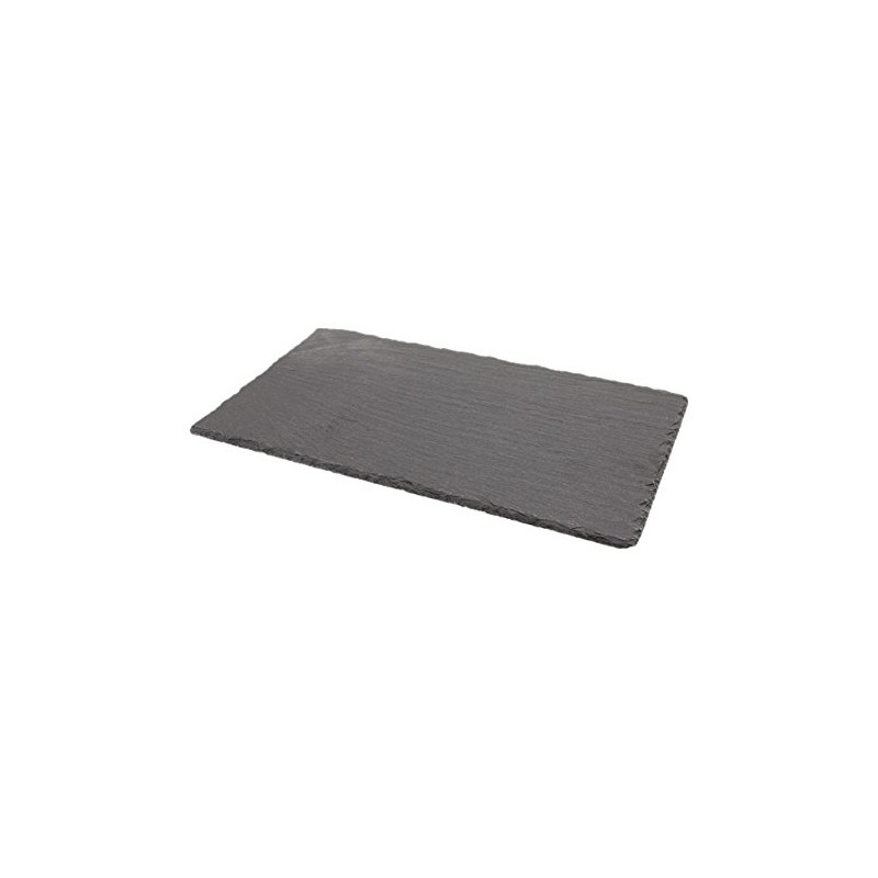 20 cm x 20 cm Genware SLTN-2020 Natural Slate Platter 
