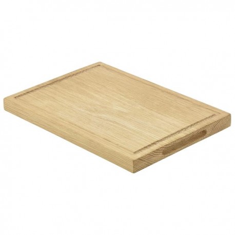 Genware Oak Wood Serving Board 28 x 20 x2 cm