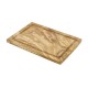 Genware OWSBS Olive Wood Serving Board Groove 30 X 20cm