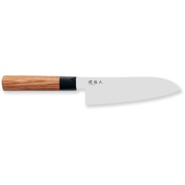 Kai MGR-170S Seki Magaroku Redwood Santoku Knife 17 cm