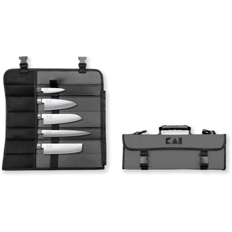 Kai DM-0781JP67 Knife Bag and 5 Knife Set: 6710P, 6715D, 6716N, 6716S, 6721Y 