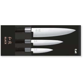KAI 67S-300 Wasabi Black 3 Couteaux (6710P 6715U 6720C)