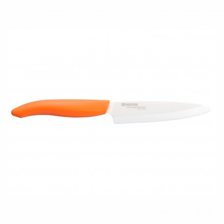 Kyocera FK-110WH-or Ceramic Utility Knife 11 cm Orange Handle