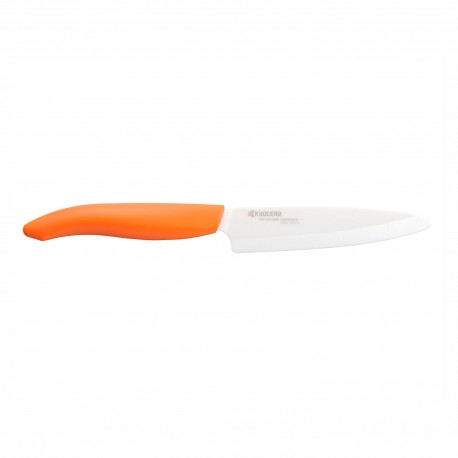 Kyocera FK-110WH-or Cuchillo Universal Cerámico 11 cm mango naranja