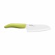 Kyocera FK-140-WH-gr Ceramic Santoku Knife 14 cm green handle