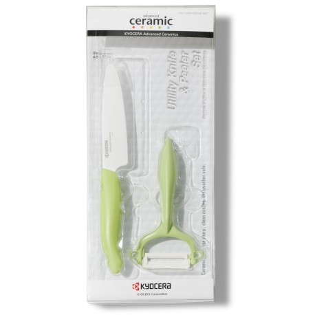 Kyocera Set Cuchillo FK-110 Pelador CP-10 NBK Verde