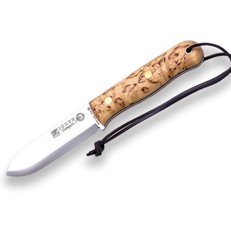 Joker CL124P Bushcraft and survival Knife 10 cm Curly Birch W/firesteel