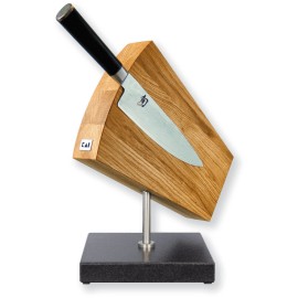 Kai DM-0794 Knife Block Granite & Oak - Turntable