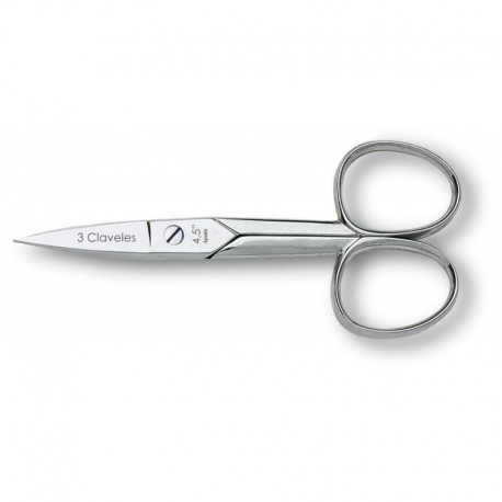 3 Claveles 2016 Straight Nail Scissors 4.5 Inch