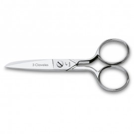 Sewing Scissors Nickel Plated 4" to 7" 3 Claveles