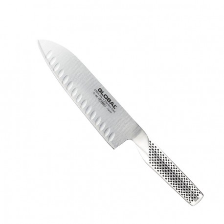 Global G-80 Couteaux Santoku Alvéolée 18 cm