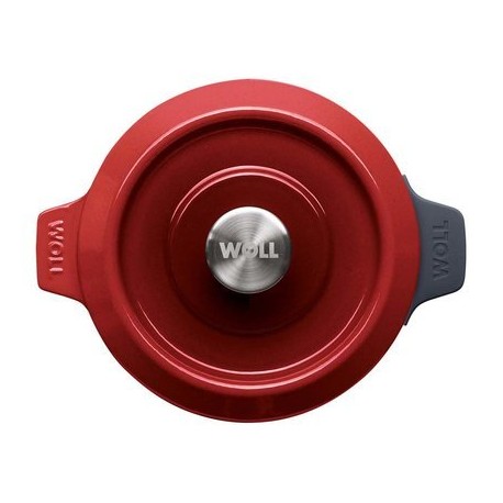 Olla de Hierro Fundido Chili Red de 24 cm - Woll Iron 124CI-010