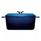 Cast Iron Square Casserole 24x24 cm Cobalt Blue - WOLL Iron 1024CI-020