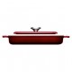 Cast Iron Grill 28x28 cm Chili Red - WOLL Iron 628-2CI-010