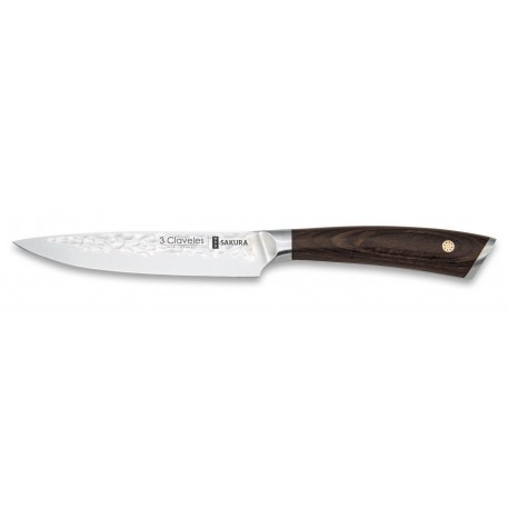 Cuchillo forjado 3 Claveles Sakura 12,5 cm - 01016