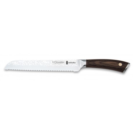 Cuchillo panero forjado 3 Claveles Sakura 19 cm - 01017