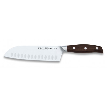 Couteau Santoku forgé 3 Claveles Nørden 17,5 cm - 01045