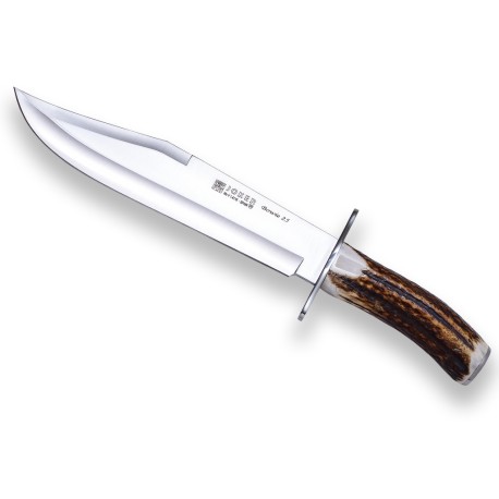 Joker CC101 Couteau Chasse Bowie 25 cm Corne de Cerf