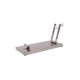 Flores Cortes 17842 Support à Jambon Pliant Mobile Inox 570x220x3 mm