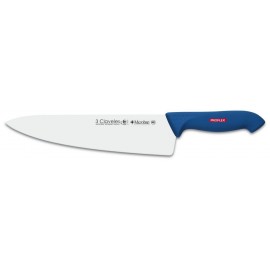3 Claveles 8272 Couteau de Chef 20 cm Manche Bleu