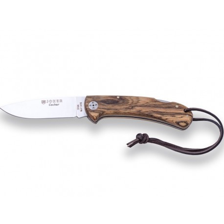 Joker Cocker couteau de poche bushcraft en bois d'bocote - NB134