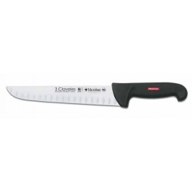 Couteau de Boucher avec alvéoles - 20/24/26/30 cms - 3 Claveles-Icel