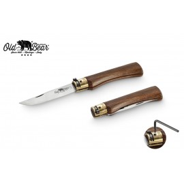 Couteau Old Bear en Bois de Noyer Size S