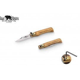 Old Bear Classical knife Olive Wood Handle XS