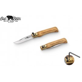 Old Bear Classical knife Olive Wood Handle XS