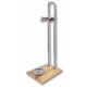 Soperte Jamonero modelo Vertical Base de Madera - Inox.